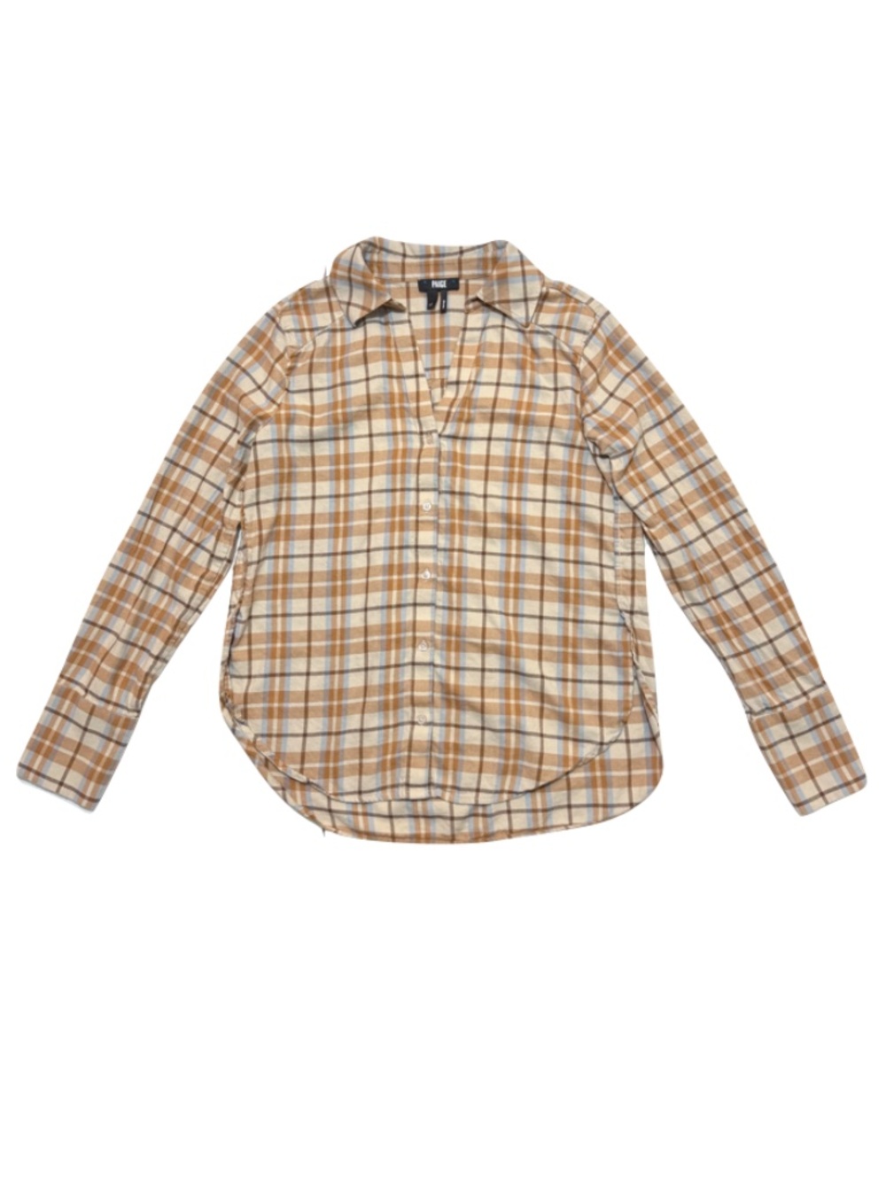 PAIGE Davlyn Plaid Flannel Shirt Size XS
